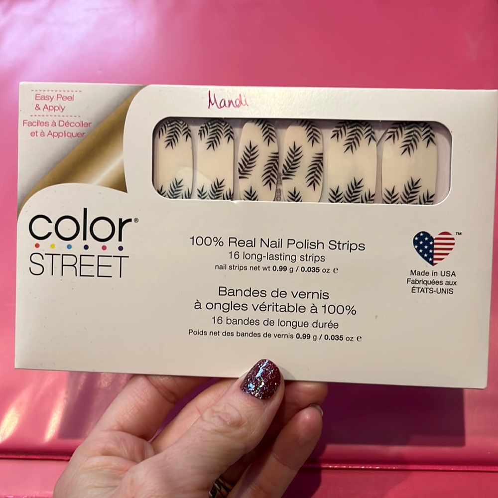 Brand new, sealed Color Street nail polish strips in Palm Before the Storm